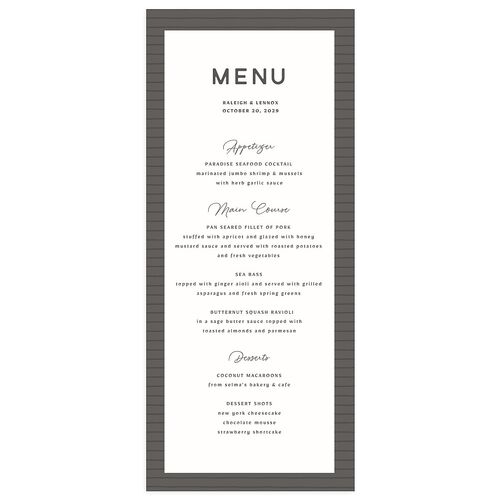 Country Farm Menus Steel Gray Signature
