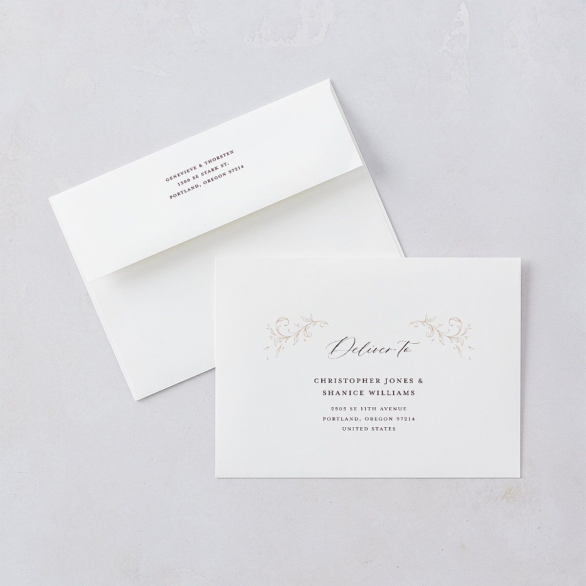 Dark Vintage Fantasy Wedding Invitations Merlot Signature Blank No Standard