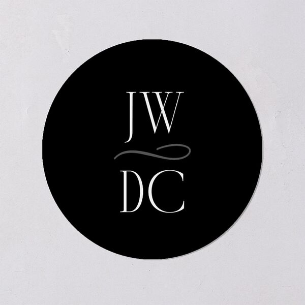 Metropolitan Wedding Stickers Pure White Circle