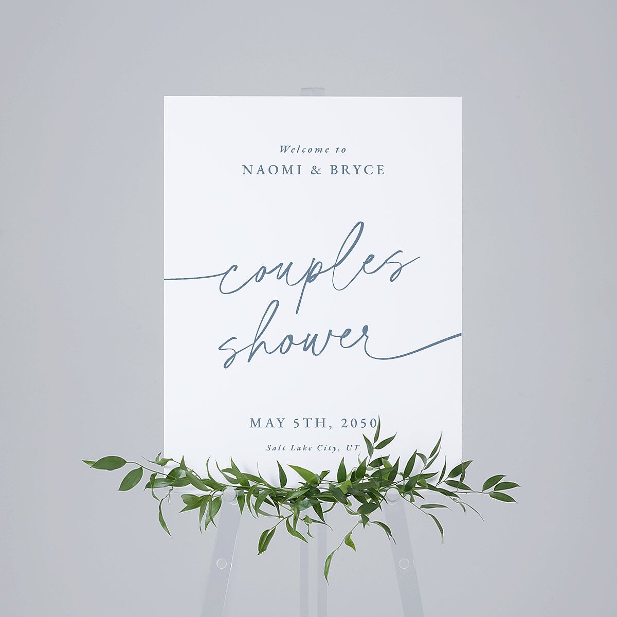 Hand Scripted Couples Shower Standard Welcome Sign Medium Pool Standard Indoor Foam Core M Welcome