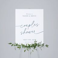Hand Scripted Couples Shower Standard Welcome Sign Medium Pool Standard Indoor Foam Core M Welcome