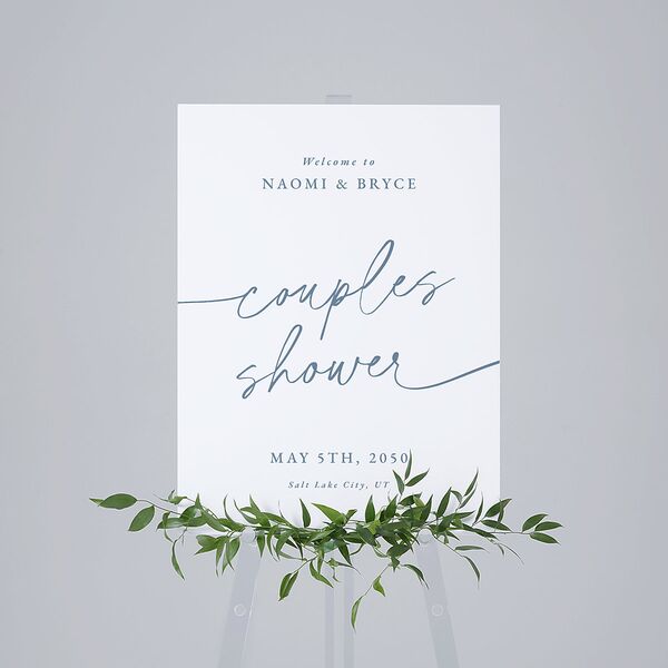 Hand Scripted Couples Shower Standard Welcome Sign Medium Pool Standard Indoor Foam Core M Welcome