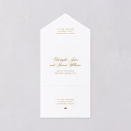 Opulent Garden All-in-One Wedding Invitations Scottish Green Signature Light Both Recipient and Return Addresses No