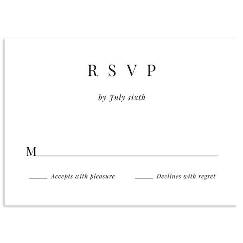Vintage Landscape Wedding Response Cards Charcoal Signature Standard