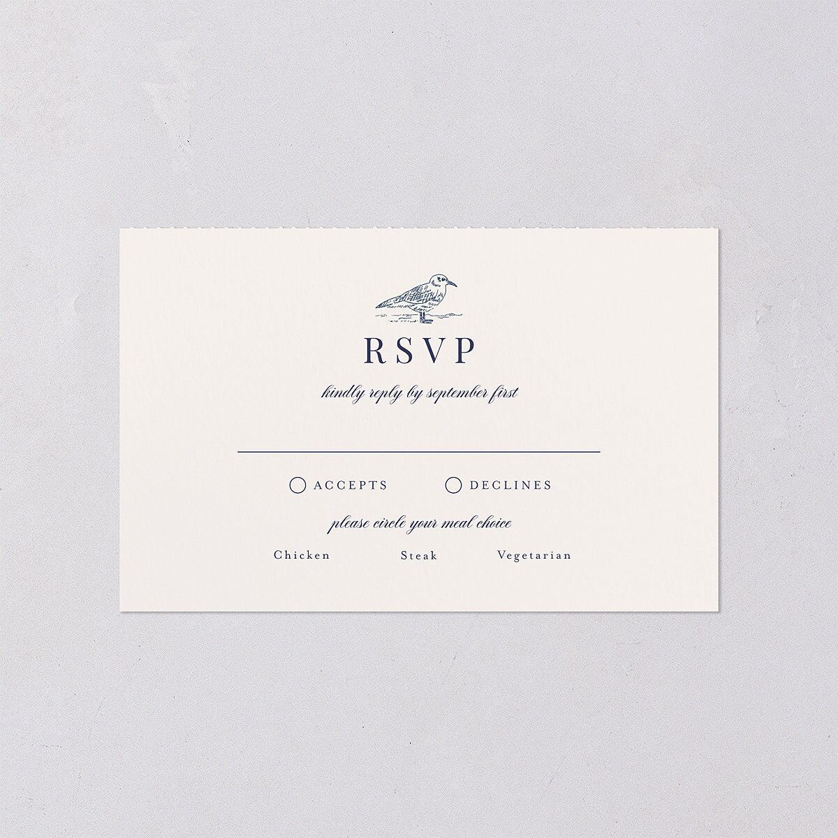 Elegant Lighthouse All-in-One Wedding Invitations Maritime Signature Light Both Recipient and Return Addresses No