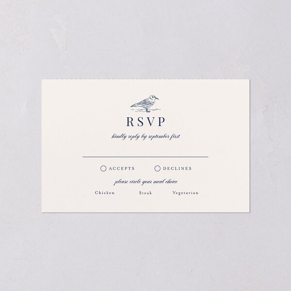 Elegant Lighthouse All-in-One Wedding Invitations Maritime Signature Light Both Recipient and Return Addresses No