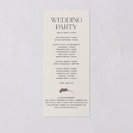 Climbing Leaves Wedding Programs Copper Signature