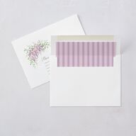 Formal Wisteria Garden Crest Bridal Shower Invitations by Bridgerton Purple Haze Signature Blank Standard