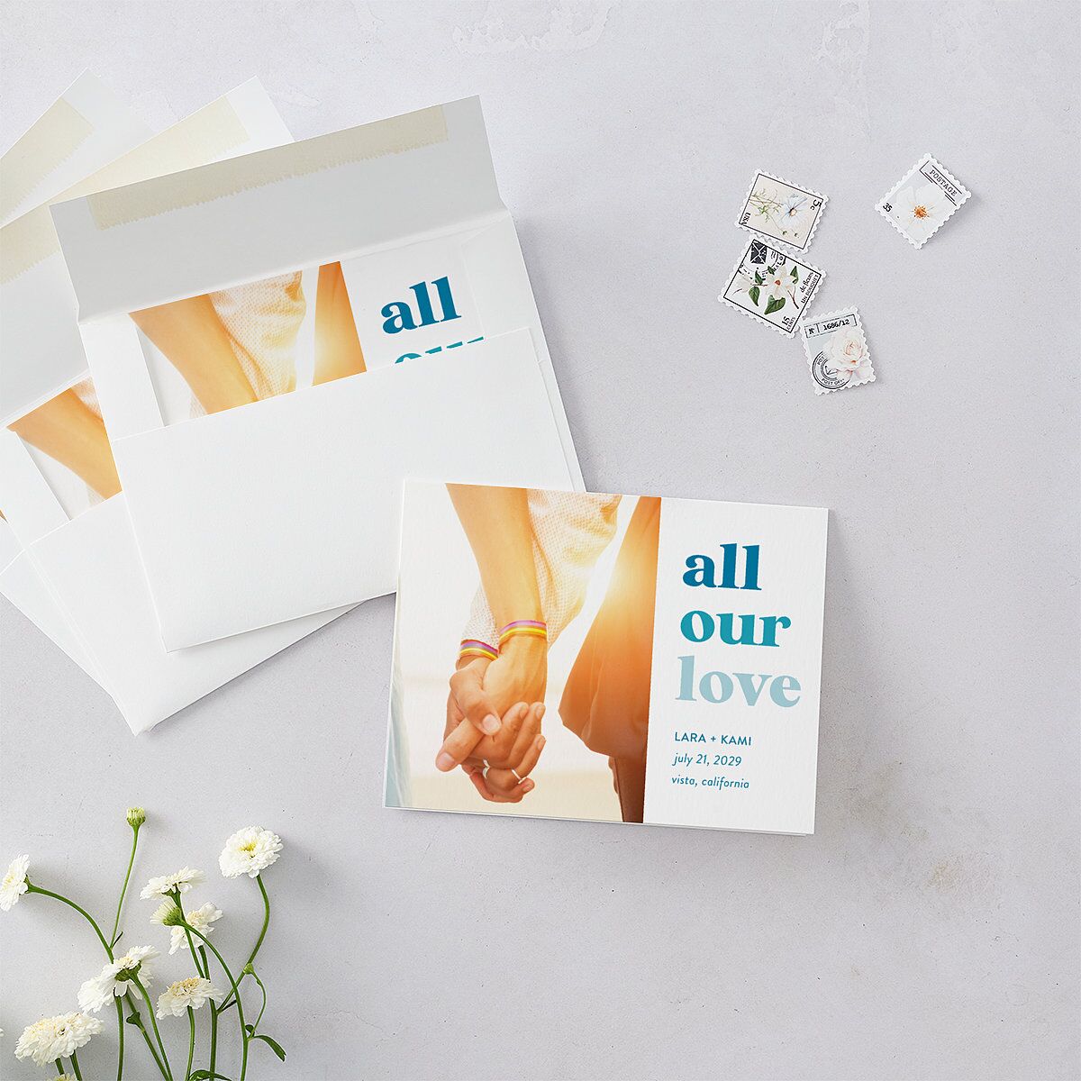 Vibrant Bold Thank You Cards Cruise