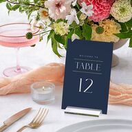 Estate Table Numbers Gold Moody Blue Signature