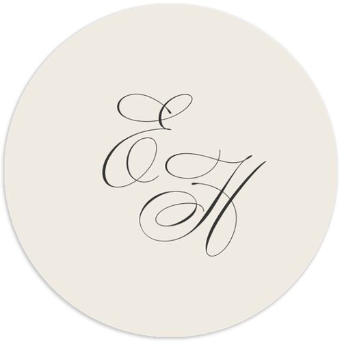 Elegant Lace Wedding Stickers Pure White Circle