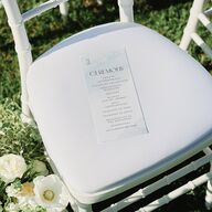 Watercolor Wash Wedding Programs Pool Signature
