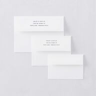 Vintage Nautical Thank You Card Envelopes White French Blue Both Recipient and Return Addresses Signature Standard