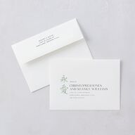Eternal Ink Wedding Invitations Mint Green Signature Blank No Standard