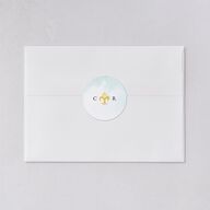 New Orleans Wedding Stickers Dark Night Circle