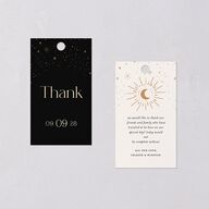 Celestial Galaxy Favor Gift Tags Midnight Signature