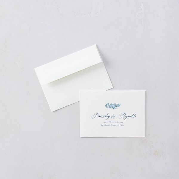 Elegant Antique Toile Frame Wedding Response Cards by Bridgerton Cruise Signature Standard