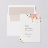 Pastel Garden Envelope Liners Pink Cotton Standard