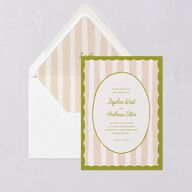 Eclectic Painted Stripes Euro Envelope Liners Pear Luxe