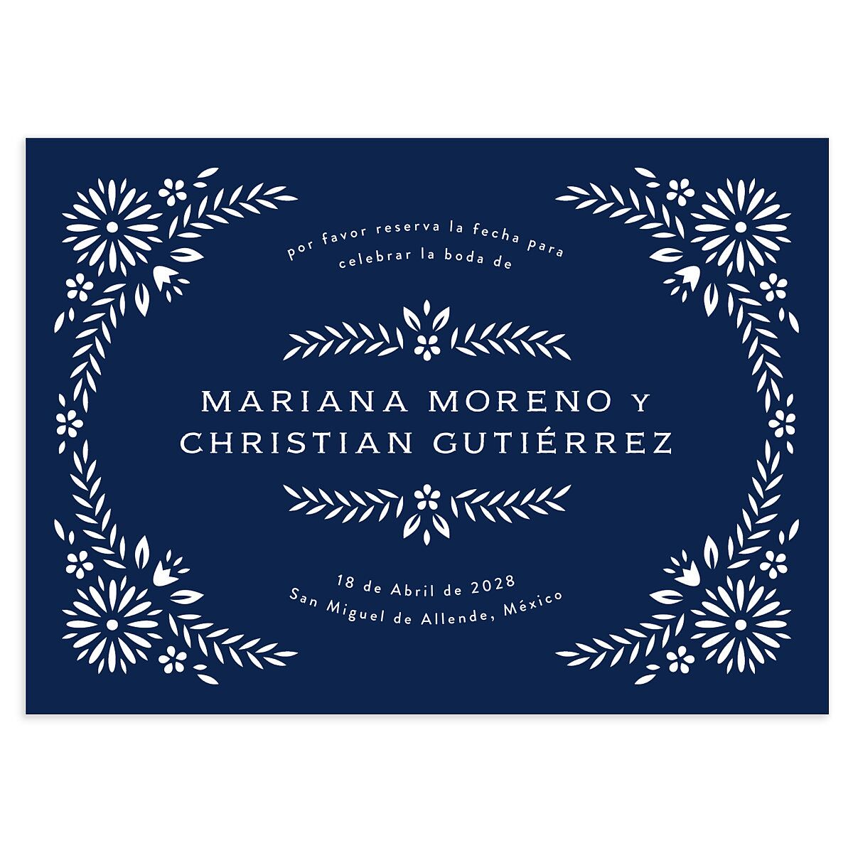 Papel Picado Save The Date Cards