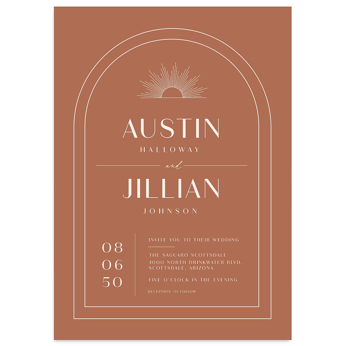 Modern Romantic Wedding Invitations