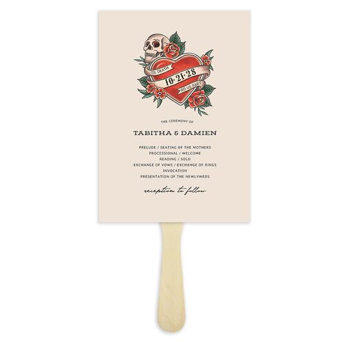 Til Death Tattoos Fan Programs Linen Signature Standard