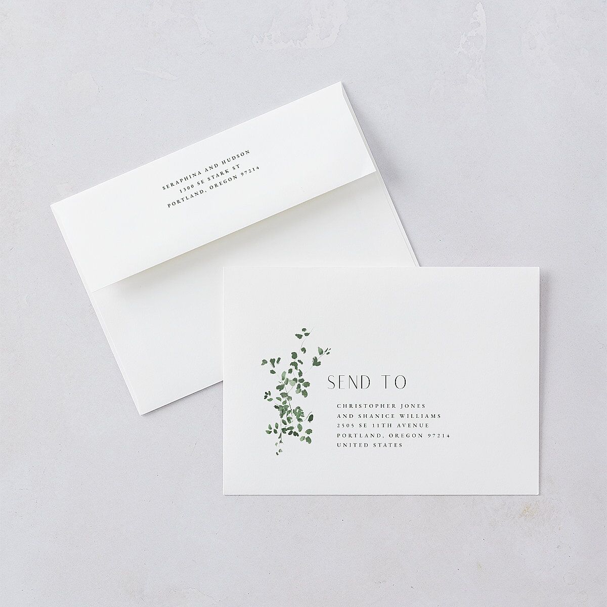 Cascading Florals Wedding Invitations Gold Thyme Signature Blank No