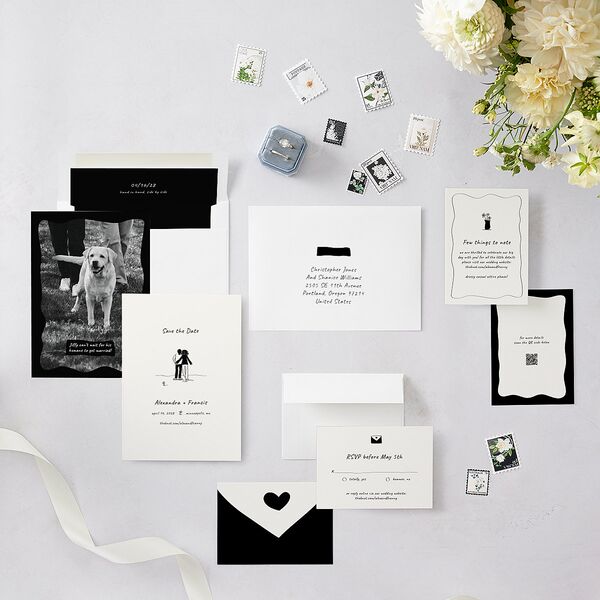 Customizable Couple Save the Date Cards Couple 1 Signature smooth Blank No Standard
