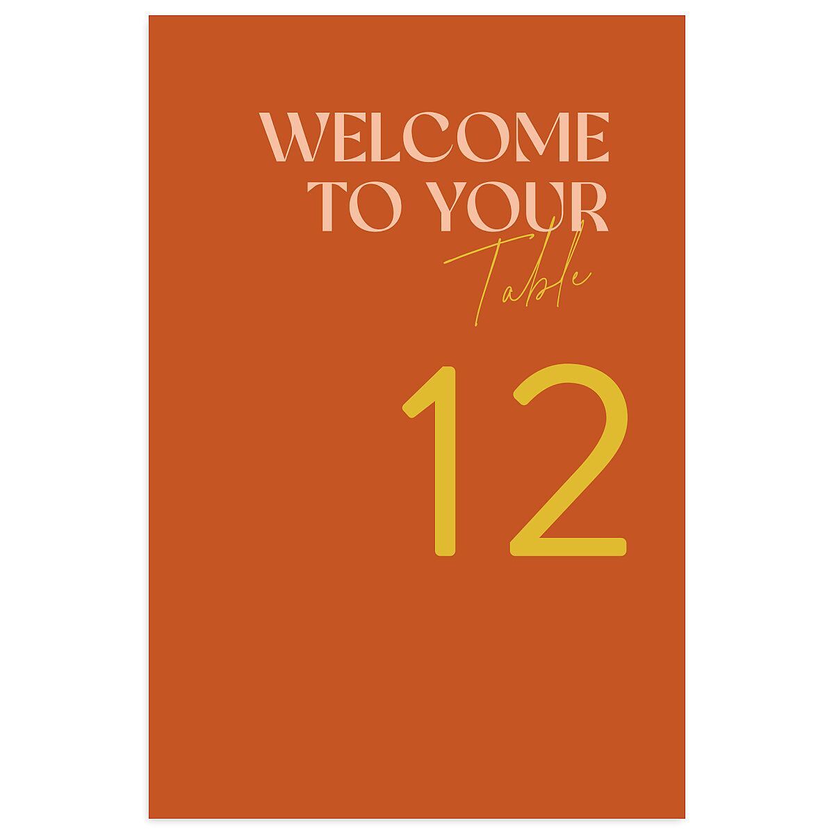 Wedding of the Century Table Numbers