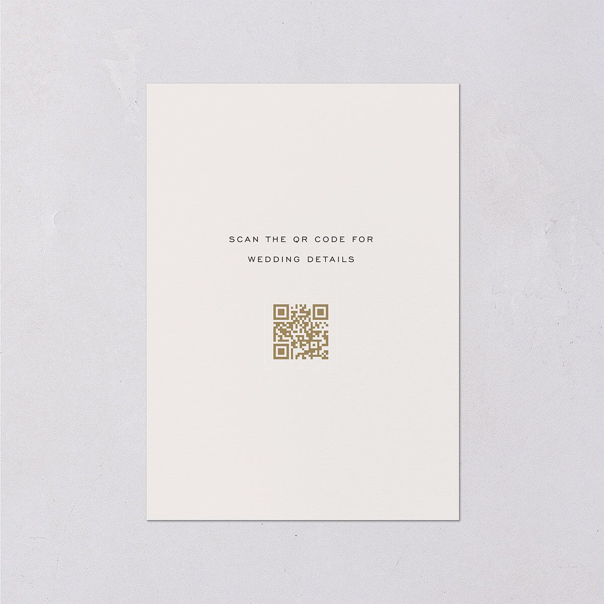 Old Money Wedding Enclosure Cards Champagne Signature Standard