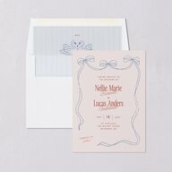 Modern Delicate Bows Envelope Liners Jewel Red Standard