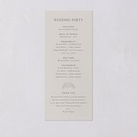 Ornate Regency Wedding Programs Gold Taupe Signature