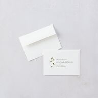 Pastel Garden Wedding Response Cards Linen Signature Standard