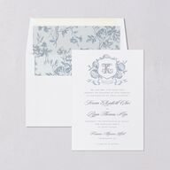 Vintage Hydrangea Garden Crest Envelope Liners Slate Standard