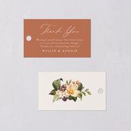 Botanical Citrus Garden Favor Gift Tags Rose Gold Signature