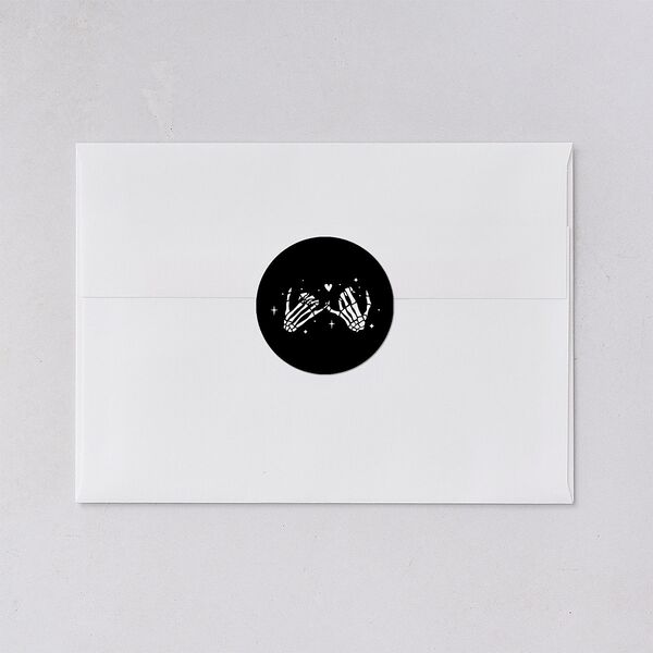 Til Death Do We Disco Wedding Stickers Licorice Circle