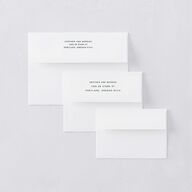 Vintage Mountain Thank You Card Envelopes White Pool Both Recipient and Return Addresses Signature Standard