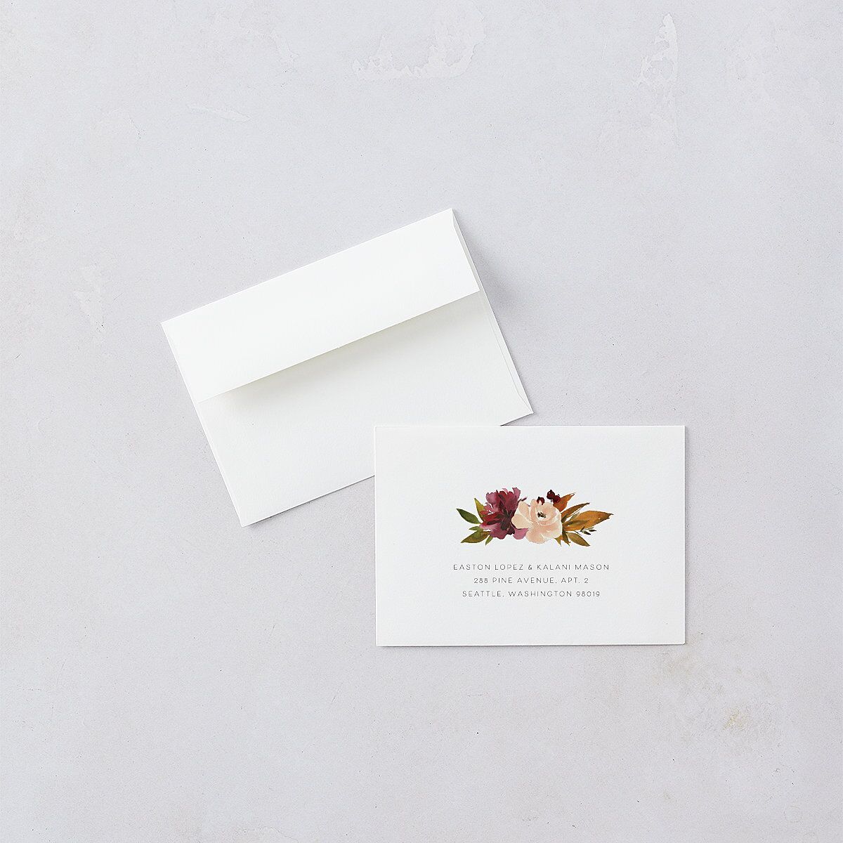 Fall Foliage Wedding Response Cards Chestnut Signature Standard