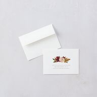 Fall Foliage Wedding Response Cards Chestnut Signature Standard