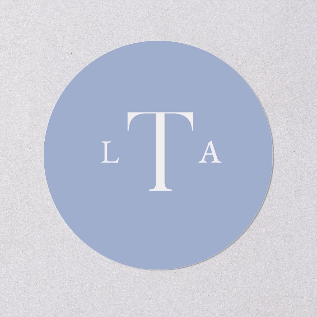 Coastal Oysters and Anchors Wedding Stickers Sea Blue Circle