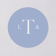 Coastal Oysters and Anchors Wedding Stickers Sea Blue Circle