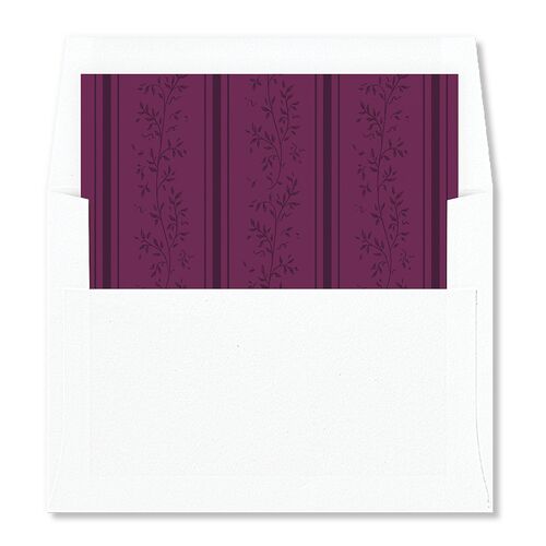 Formal Opulent Frame Envelope Liners Bordeaux Standard
