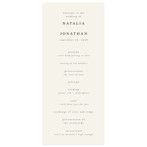 Enchanted Forest Wedding Programs Dark Camo Signature