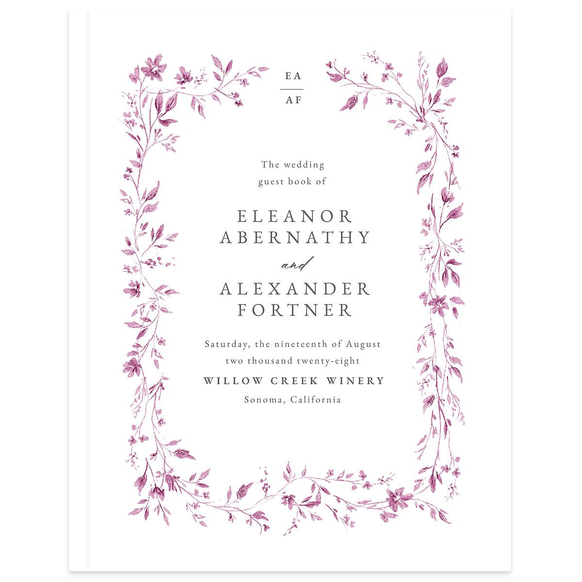 Timeless Floral Guest Books