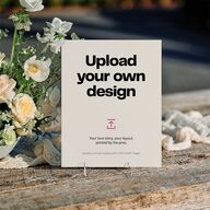Upload Your Own Design Portrait Photo 11"x14" Tabletop Sign Pure White Standard Indoor Foam Core S Tabletop Table