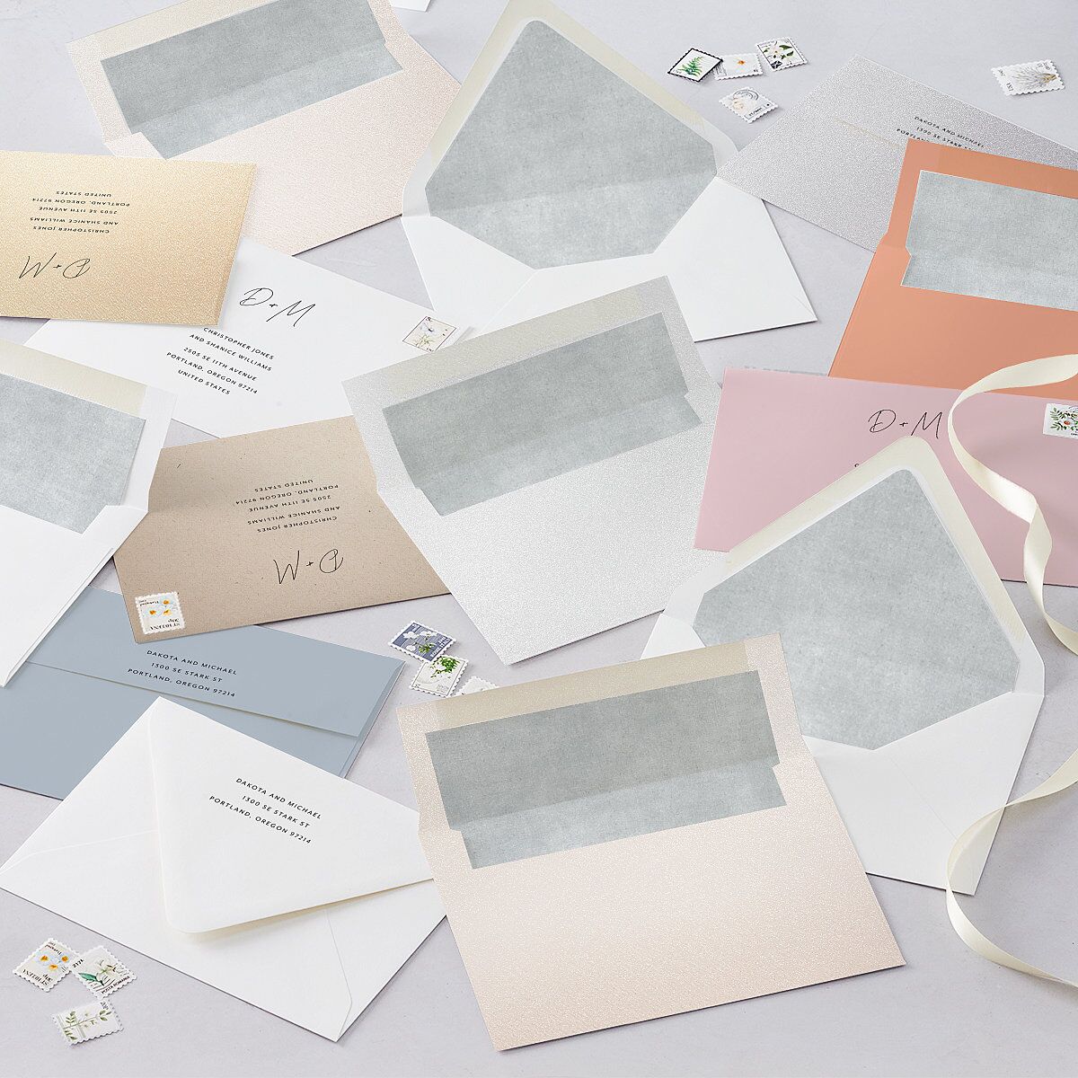 Signatures Save The Date Cards Off-White Signature smooth Blank No Standard