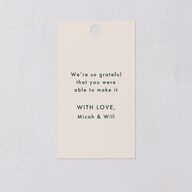 Twilight Pond Favor Gift Tags Eucalyptus Signature