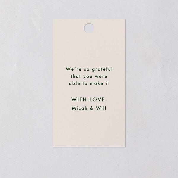 Twilight Pond Favor Gift Tags Eucalyptus Signature