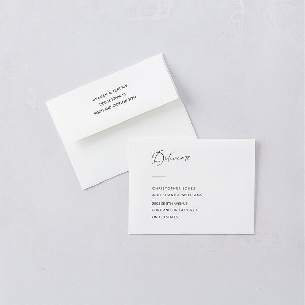 Modern Arc Thank You Cards Licorice