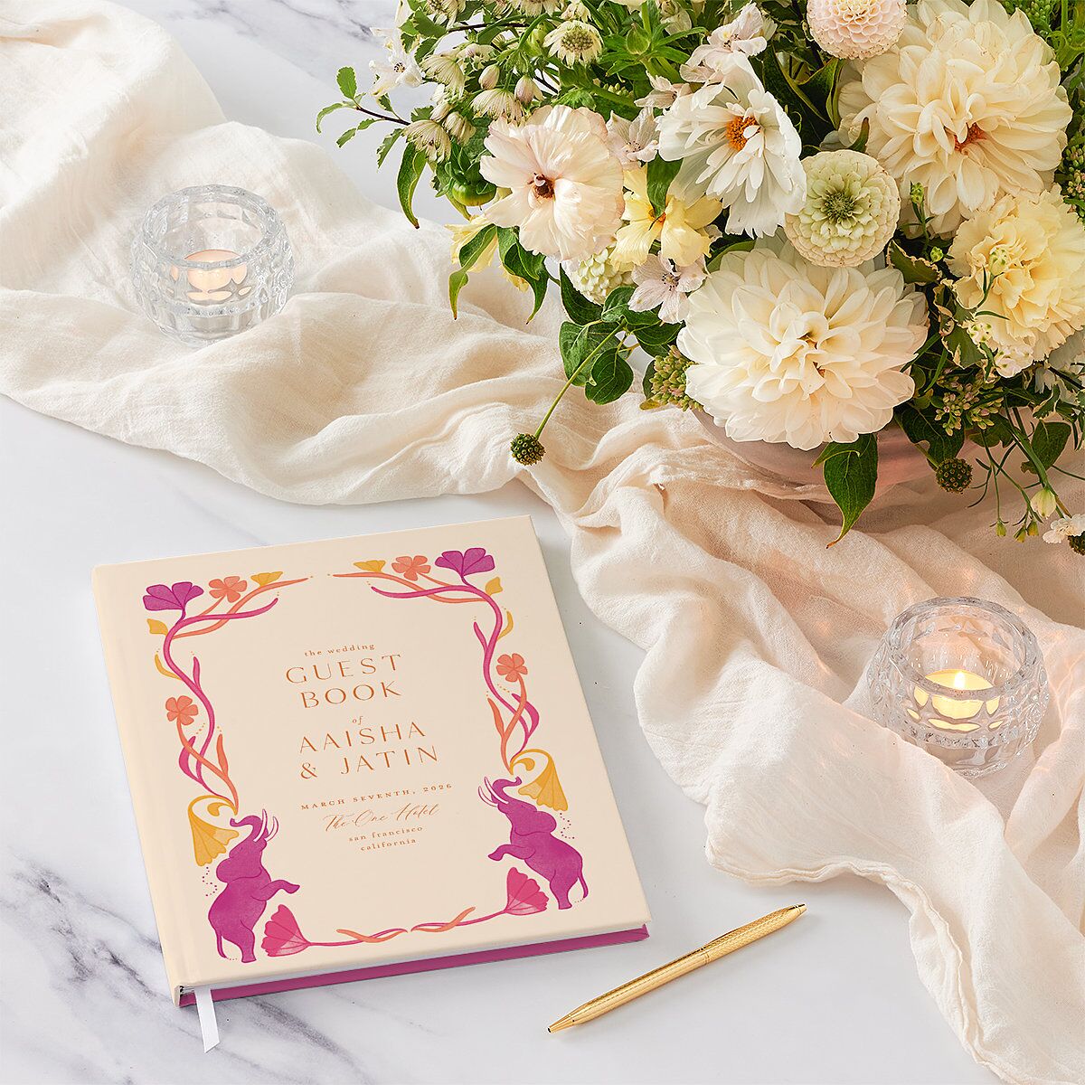 Majestic Legacy Guest Books Mulberry